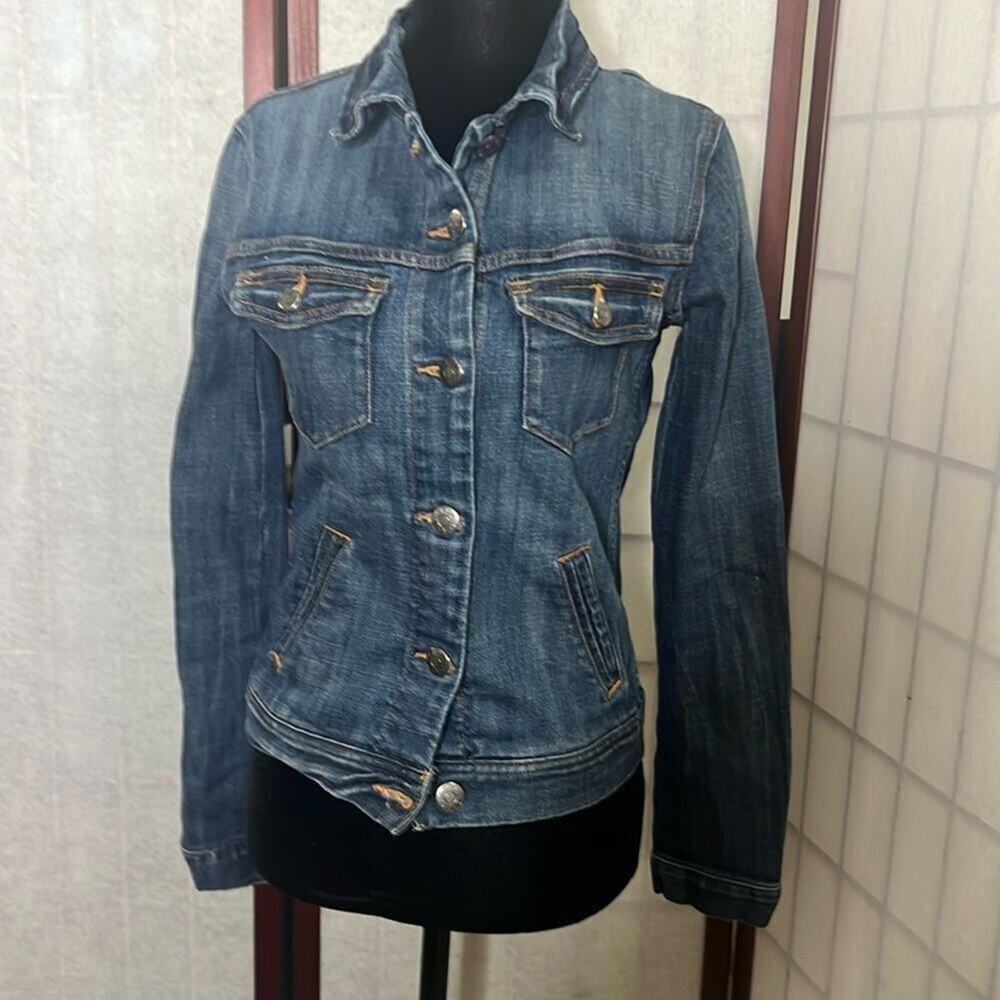 J.CREW DEMIN BLUE CLASSIC JEANS JACKET SIZE XXS